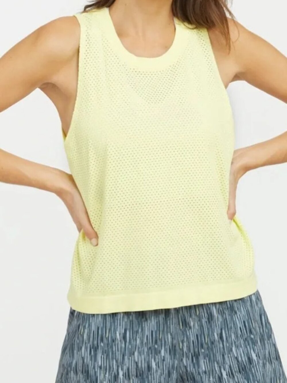 SPANX seamless tank sunflower yellow size xs
